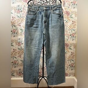 Pilcro Anthropologie Women's Wide Leg Relaxed Fit Jeans 28” Inseam Size 29 CUT